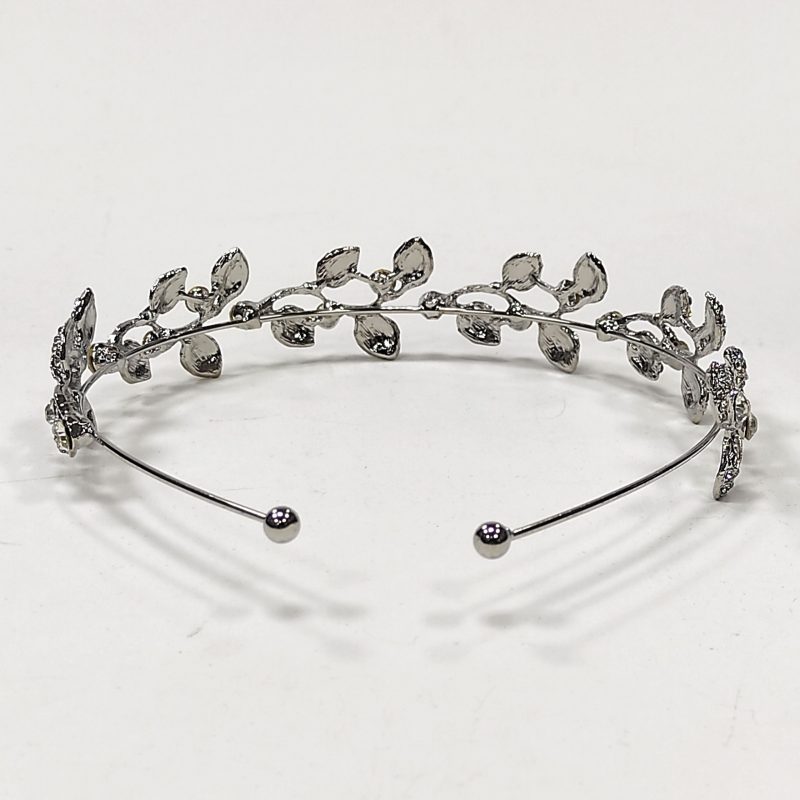 Diadema hojas strass