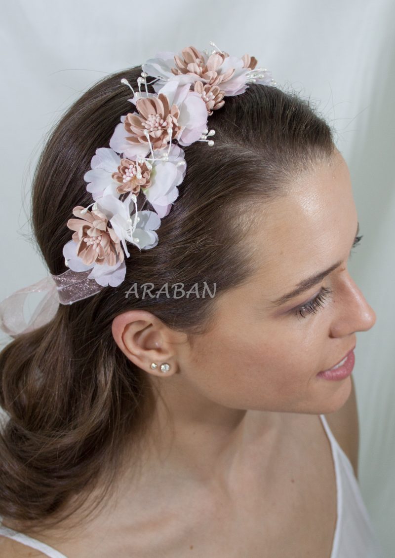 Banda flores textil