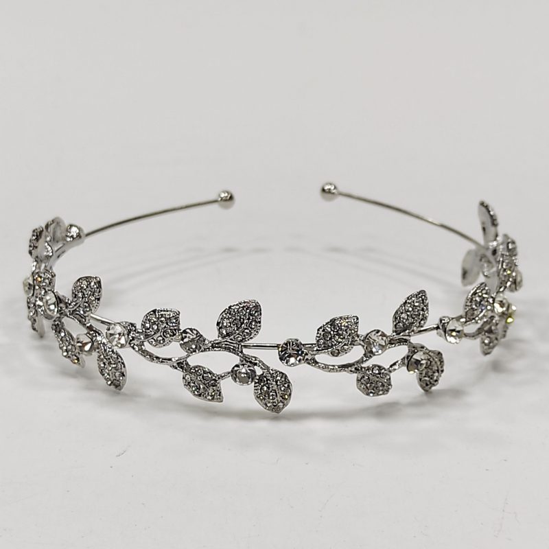Diadema hojas strass