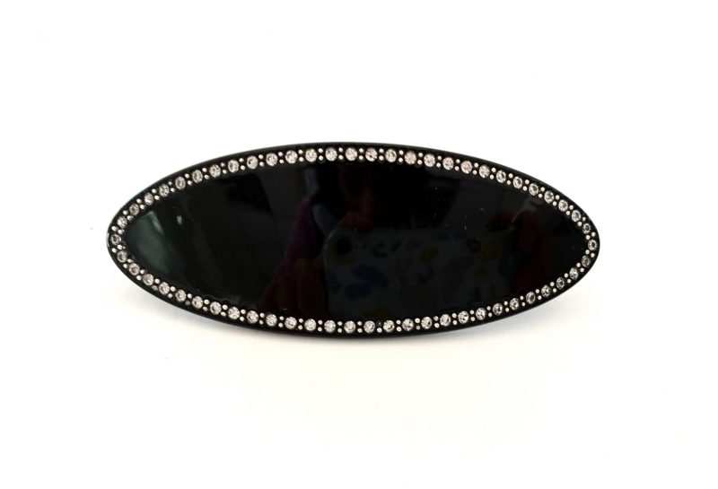 Pasador oval strass